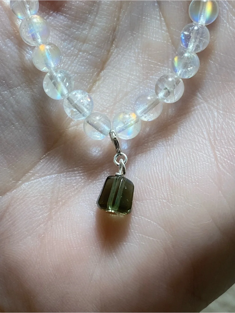 Natural Moldavite Charm or Tektite Pendant | Crystal Collector | S925